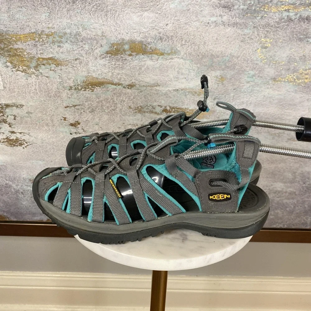 KEEN Sandals Shoes Womens Size 8.5 Gray Fisherman Waterproof Water Hiking